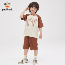 PLUS会员：大嘴猴 paul frank 儿童圆领户外运动套装 多色可选 48.61元包邮（双