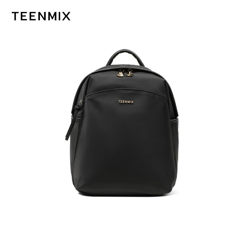 TEENMIX 天美意 双肩包高级尼龙背包大容量黑色 229元（需用券）