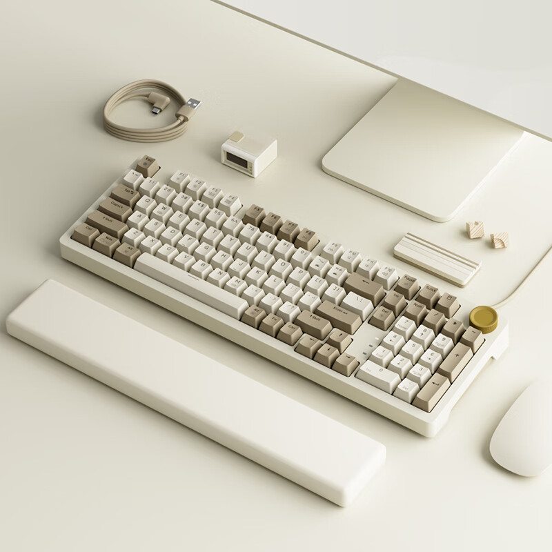 京东京造 JZ990 有线机械键盘 99键 月影黄轴 188.55元