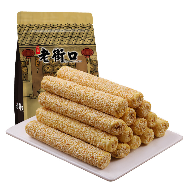 老街口 芝麻杆 250g 4.36元（需用券）