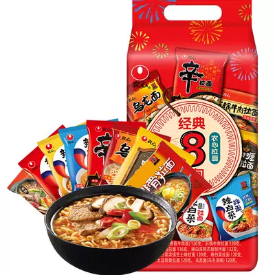 农心混合装辣白菜口味方便面 22.19元