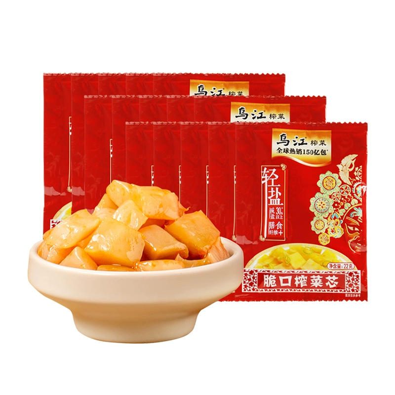 乌江脆口榨菜芯22g*15袋榨菜官方酸甜 券后9.9元