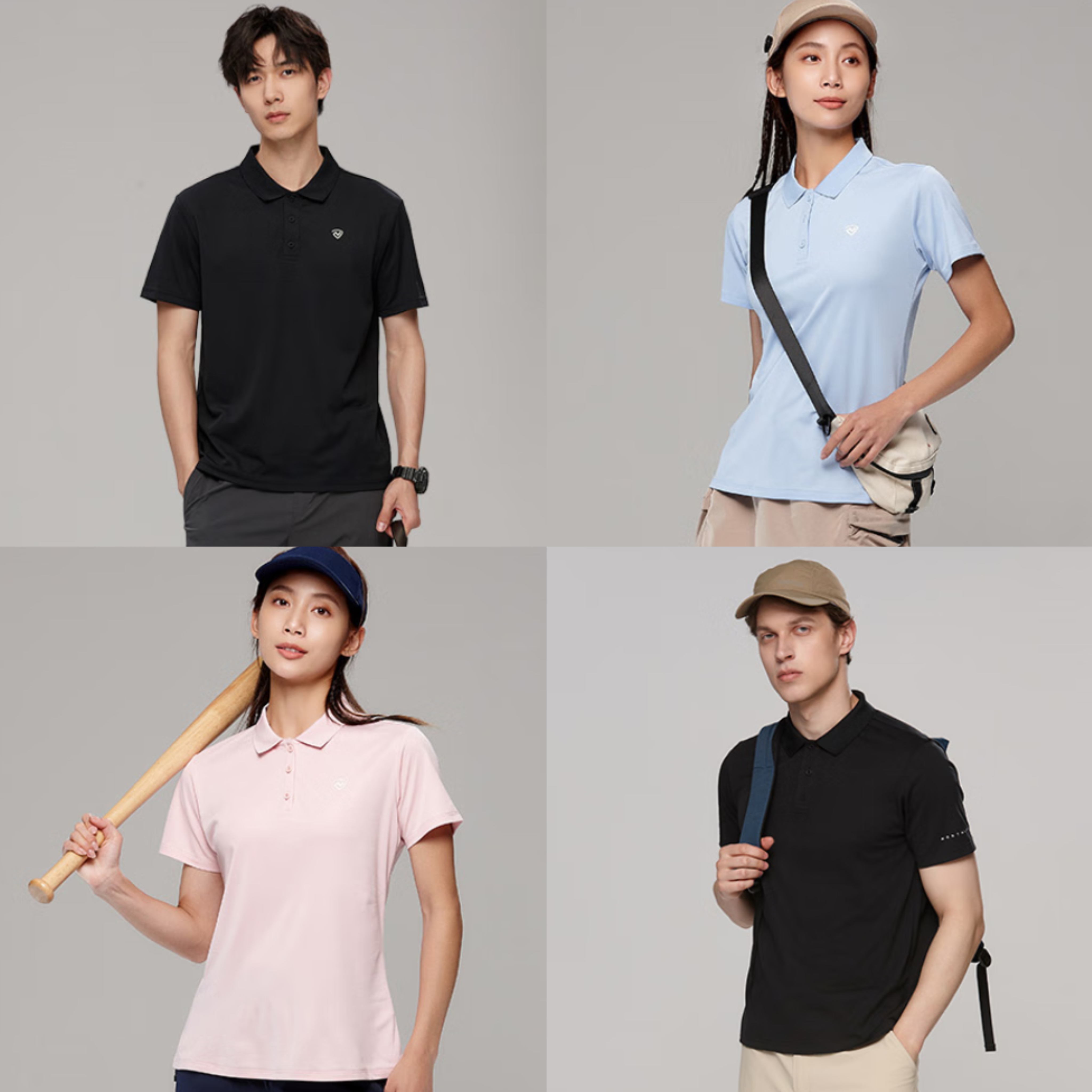诺诗兰 男女款 户外速干短袖polo衫休闲徒步 超多款式 51.3元
