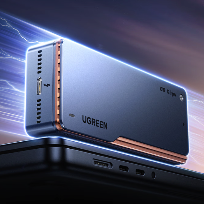 UGREEN 绿联 D705 雷电5 M.2 NVMe固态移动硬盘盒 1479元（双重优惠）