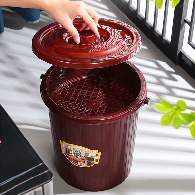 WINTERPALACE 茶桶茶道塑料桶茶渣桶家用废水桶垃圾桶排水桶功夫茶具配件茶水