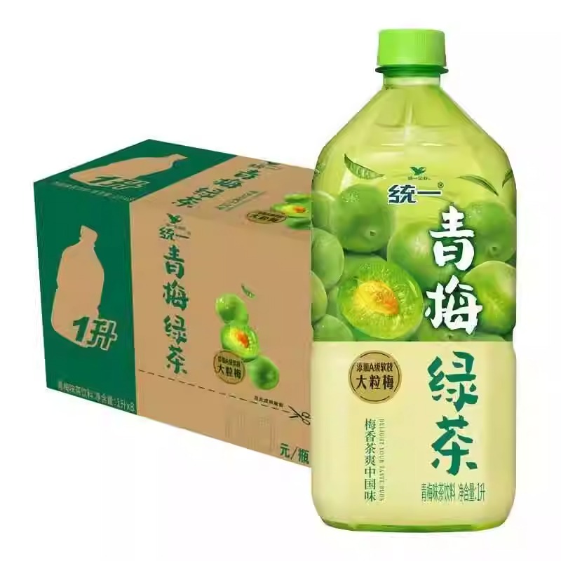 統一 青梅綠茶1L*8瓶 22.9元