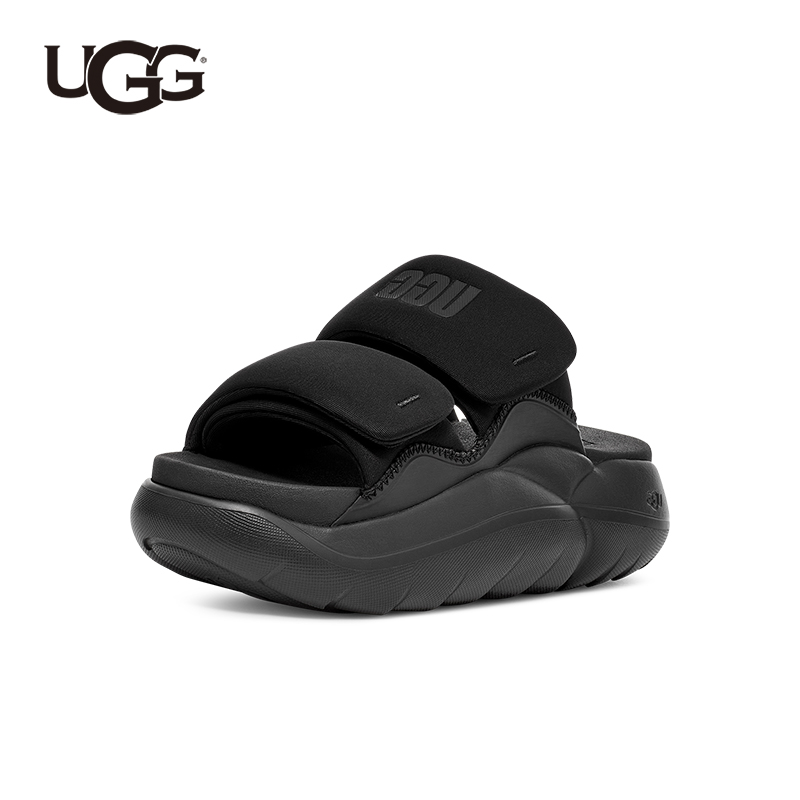 UGG 夏季女士休闲运动舒适时尚厚底露趾魔术贴凉拖鞋 1152689 799元