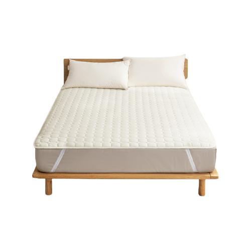 京东京造 床垫保护垫 3层标准A类纳米级抗菌床褥床垫保护垫 150*200cm 白色 84