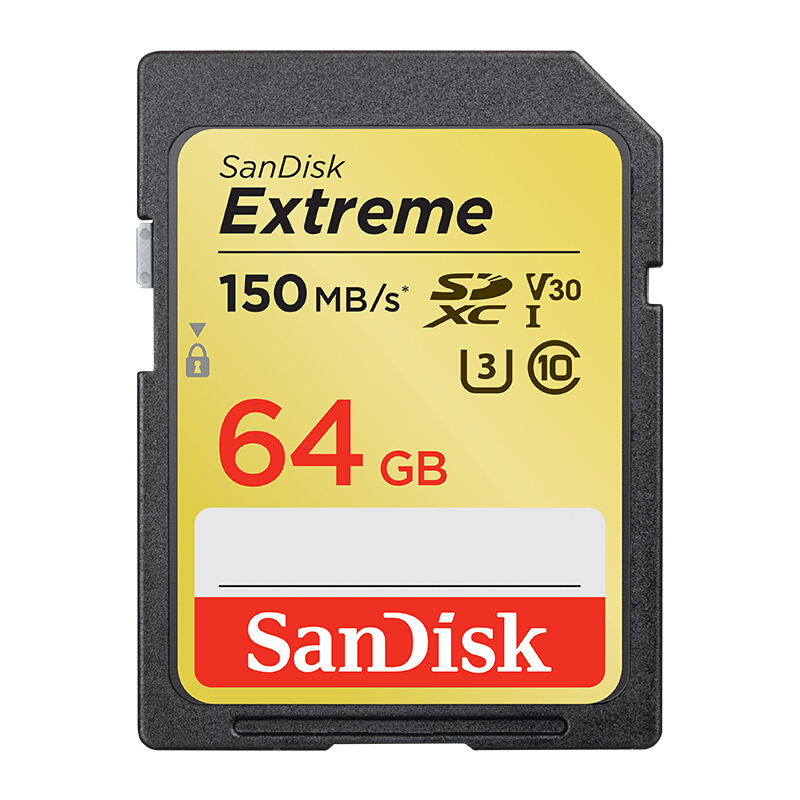 SanDisk 闪迪 Extreme 至尊极速系列 SD存储卡 64GB（UHS-I、V30、U3） 84.9元（需用券