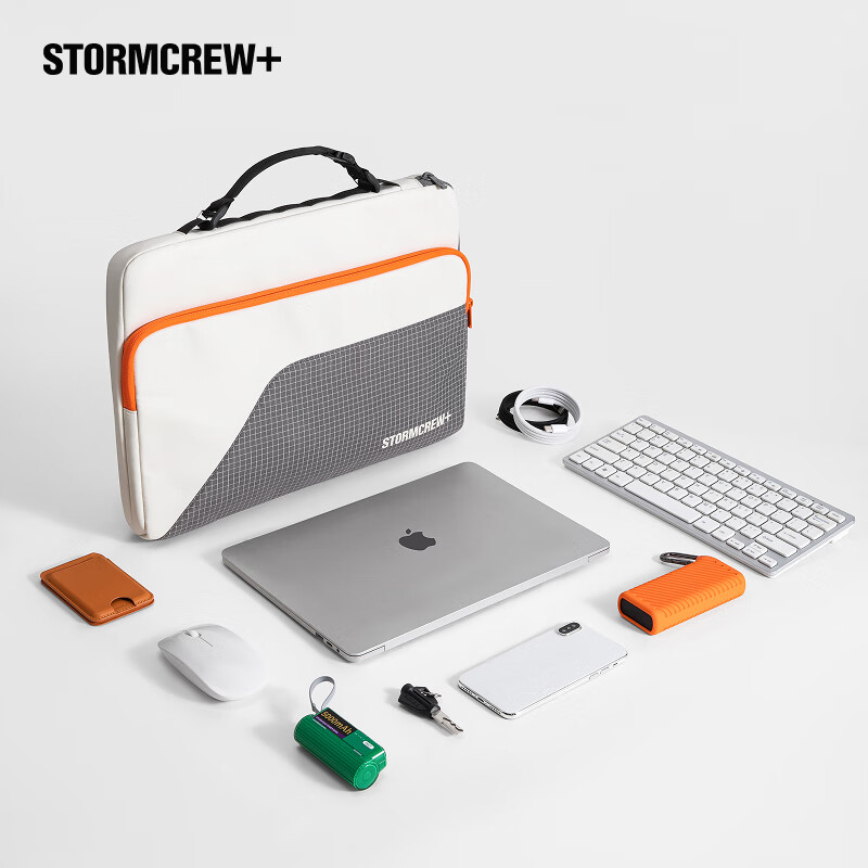 media storm Roam笔记本电脑包STORMCREW+单肩通勤适用13.3寸至运动单肩斜挎包 火焰橙/灰色 139元 - 线报酷