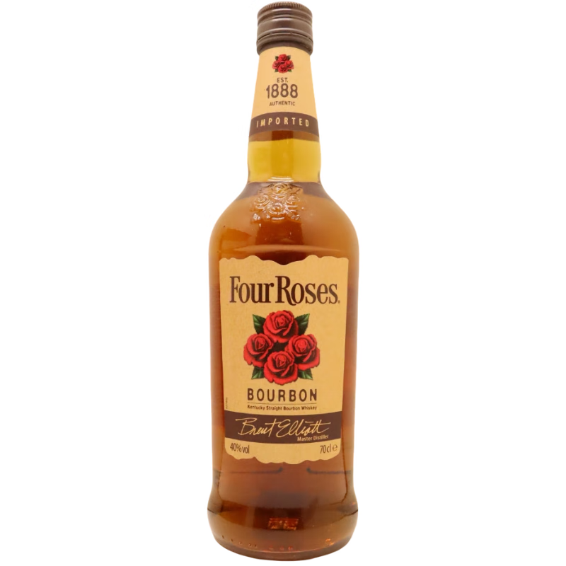 四玫瑰 Four Roses 黄标波本威士忌 700ML 74.05元（需用券）