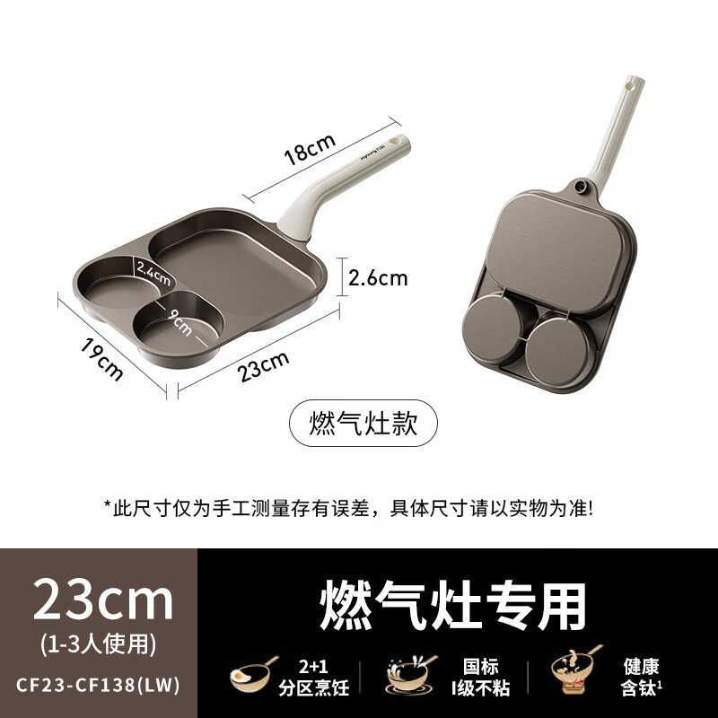 九阳 含钛不粘早餐锅 23cm 49.04元 - 清风线报