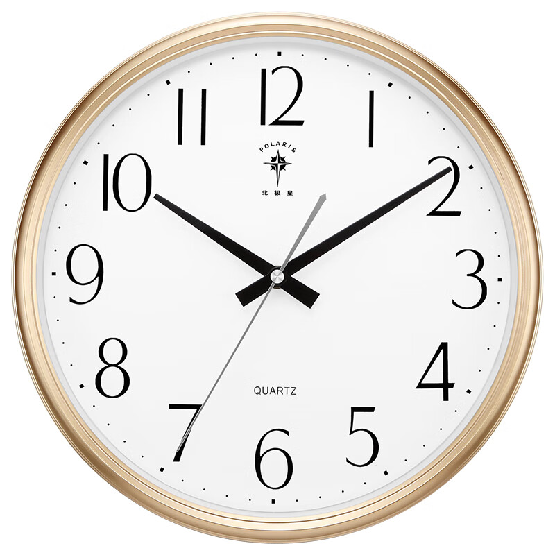POLARIS 北极星 挂钟客厅简约创意石英钟时尚卧室钟表现代时钟欧式挂表30cm 62
