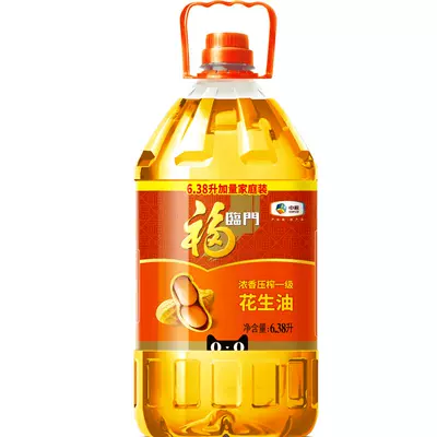 0 点福临门浓香花生油食用油6.38L×1桶 89.9元