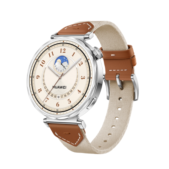 华为 HUAWEI WATCH GT5 智能手表 41mm 马鞍棕 复合编织表带 1562.3元