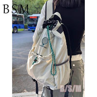 BEN SHERMAN BSM2024新款大容量羽毛球包抽绳双肩包徒步骑行网球包学生书包 ￥36