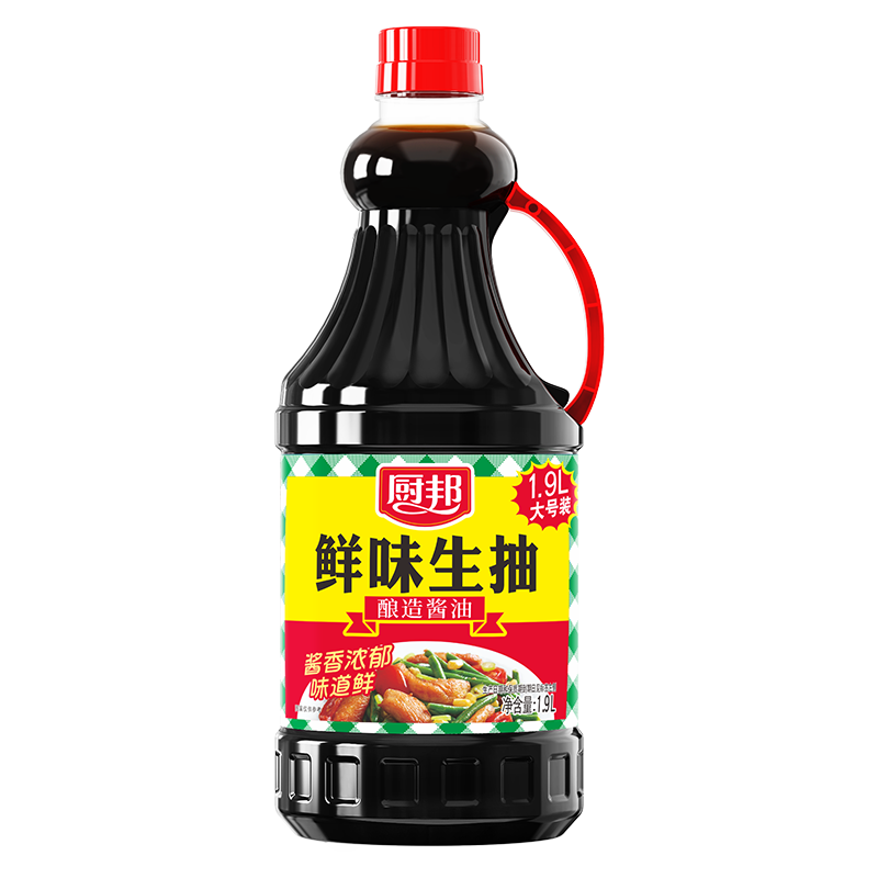 厨邦 鲜味生抽 酿造酱油 1.9L 9.9元（秒杀频道下单）