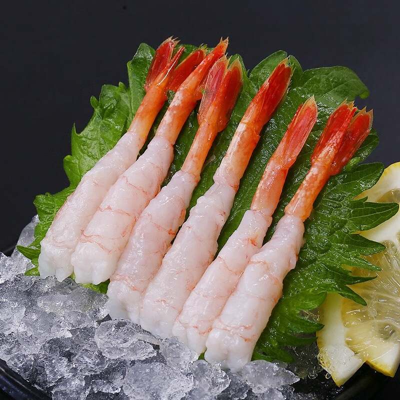 北极刺身甜虾生吃30只* 1盒（75g）赠芥末酱油 36元