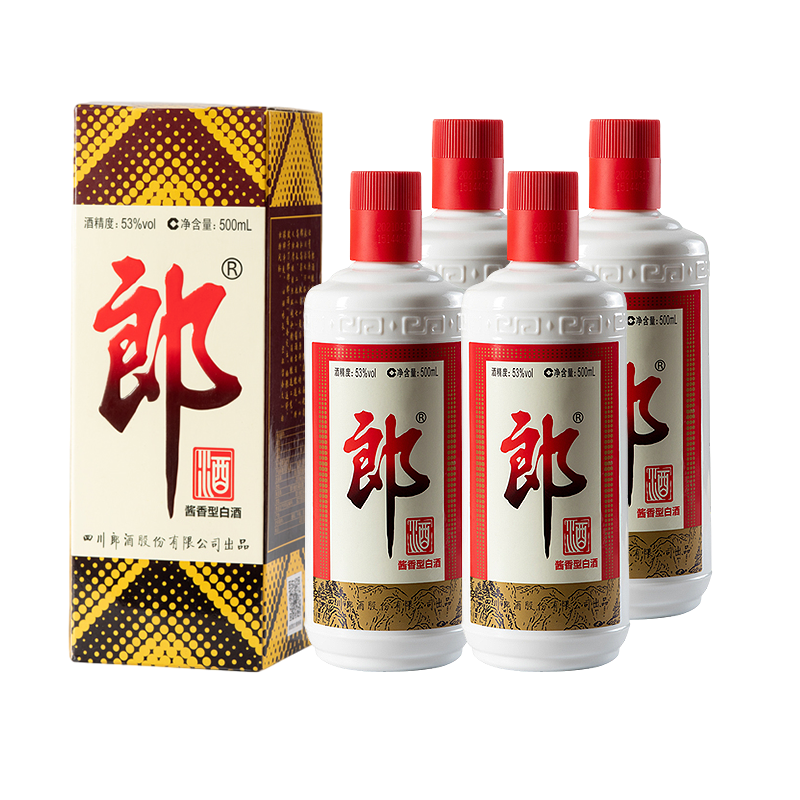 移动端：郎酒 郎牌郎酒 53%vol 酱香型白酒 500ml*4瓶 644元