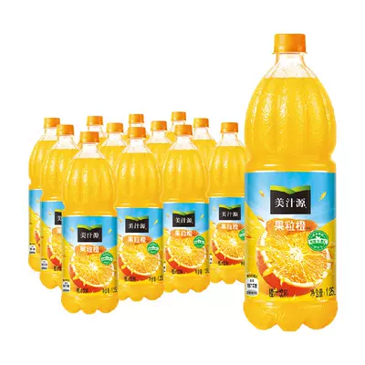 限地区、88VIP：美汁源 果粒橙果味饮料 1.25L*12瓶 64.5元包邮（需领券）