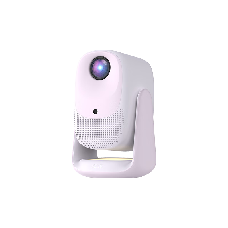 大眼橙 C3 Air云台投影仪家用 真1080P便携投影机高清家庭卧室影院-深爱粉版