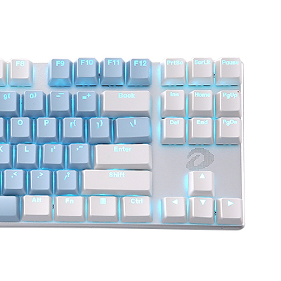 Dareu 达尔优 EK815 87键 有线机械键盘 蓝白 国产地中海茶轴 单光+鼠标垫 119元