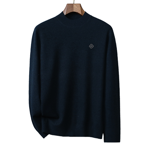 再降价: FORTEI 70﹪羊毛30﹪羊绒秋冬男士简约百搭休闲保暖男式长袖毛衣 90元