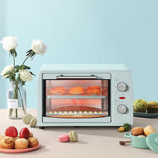 美的（Midea） 电烤箱 家用烘焙多功能全自动 12升小型烤箱 机械旋钮 双层烤