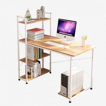 朗程 电脑桌台式书桌学习桌带书架