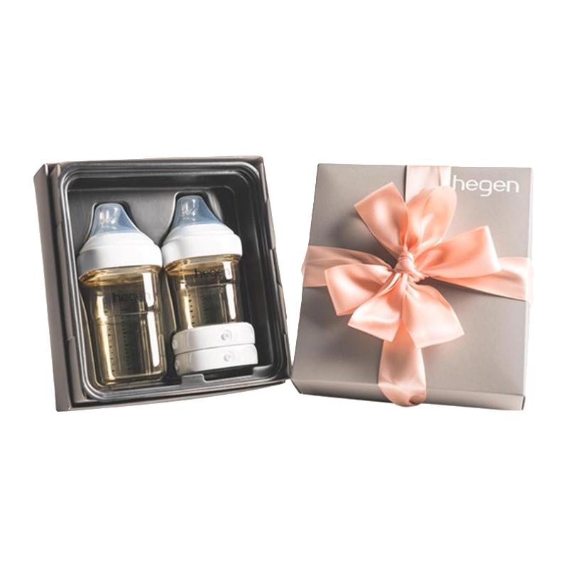 淘金币可用：hegen 新生婴儿大小多功能奶瓶礼盒装PPSU150毫升+240毫升 349.75元