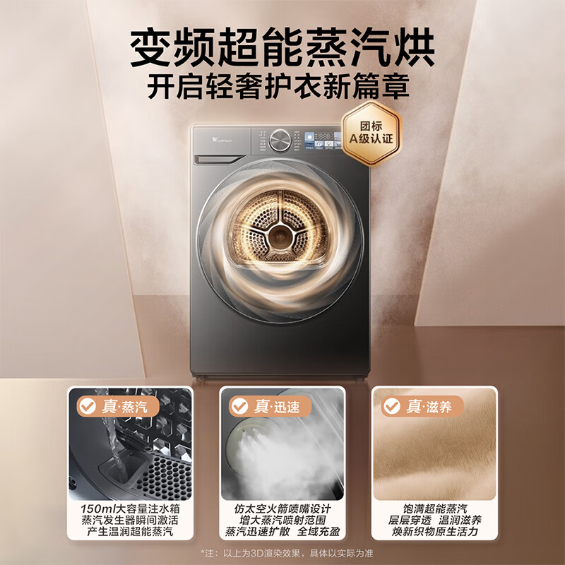 PLUS会员：小天鹅 小乌梅2.0系列 TG100RVICPRO+TH100HS83PRO 洗烘套装 4898.63元