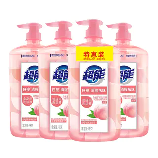 超能 白桃苏打家用食品用a类洗洁精1kg*4瓶清香祛味 26.65元 - 86线报 超能 白桃苏打家用食品用a类洗洁精1kg*4瓶清香祛味 26.65元 - 86线报
