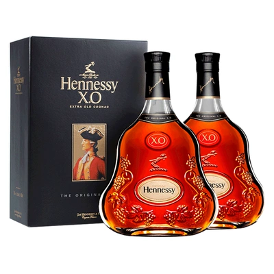 88VIP：Hennessy 轩尼诗 XO 干邑白兰地 法国进口 700ml*2瓶 礼盒装 3211元 包邮（3