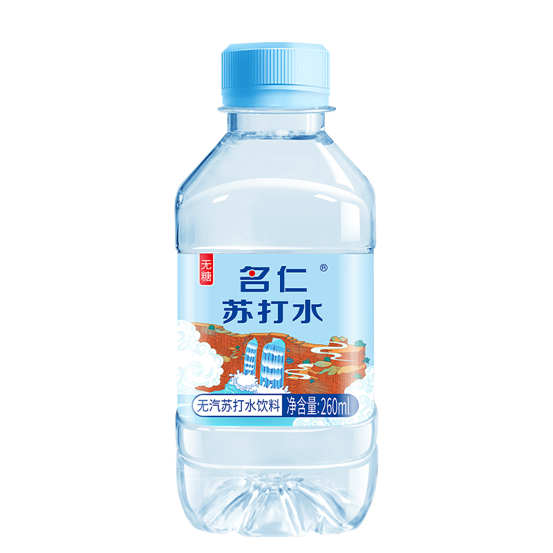 88VIP：mingren 名仁 苏打水弱碱性无糖饮料260ml×6瓶碱性水 6.06元