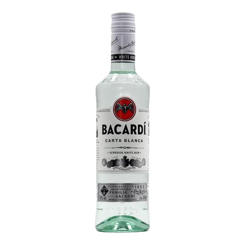 百加得 40%vol 白朗姆酒 500ml 46.8元（需用券）