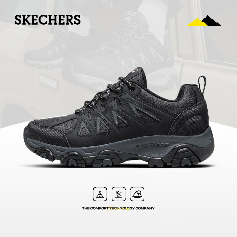 移动端、京东百亿补贴、PLUS会员：SKECHERS 斯凯奇 男士户外徒步鞋 51844C 314.45