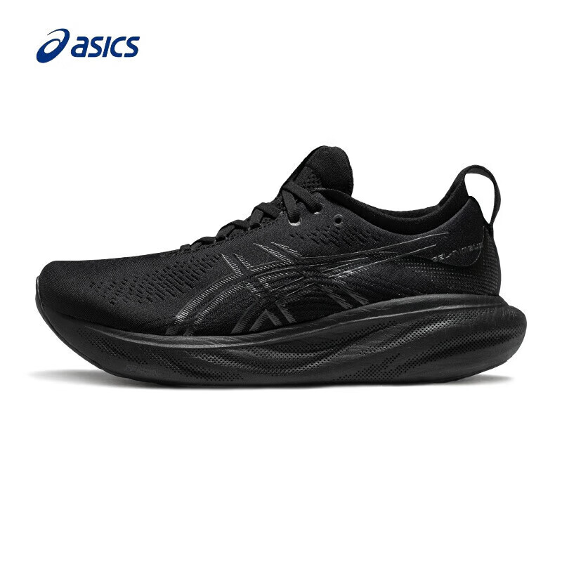 ASICS 亚瑟士 跑步鞋男鞋缓震回弹运动鞋耐磨透气舒适软底跑鞋 GEL-NIMBUS 25 黑