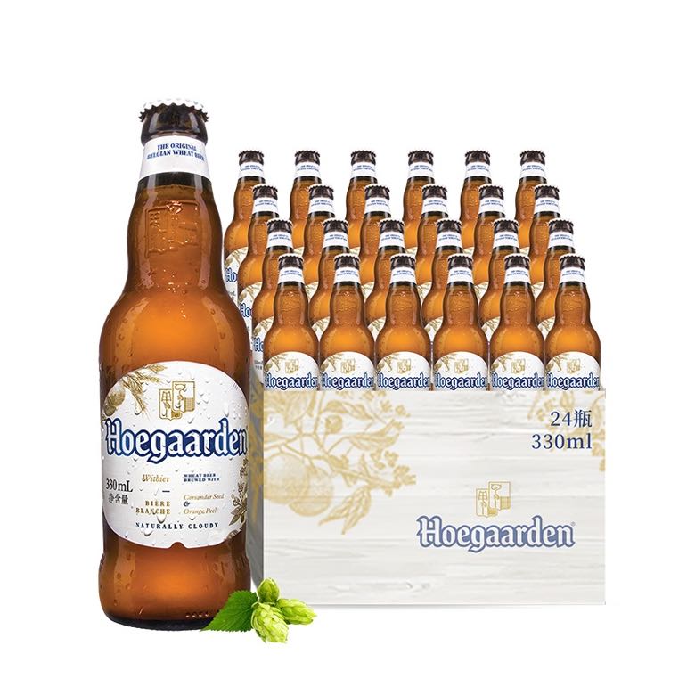 Hoegaarden 福佳 比利时小麦 白啤酒 330ml*24瓶 89元（需用券）
