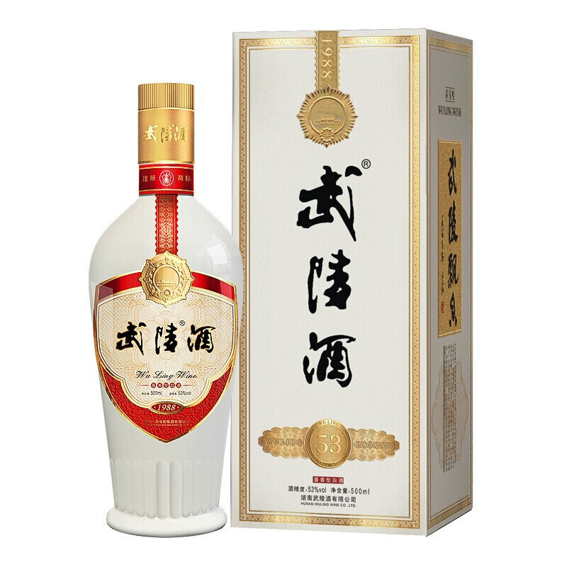 武陵酒 飘香 经典版 53%vol 酱香型白酒 500ml 单瓶装 126.62元