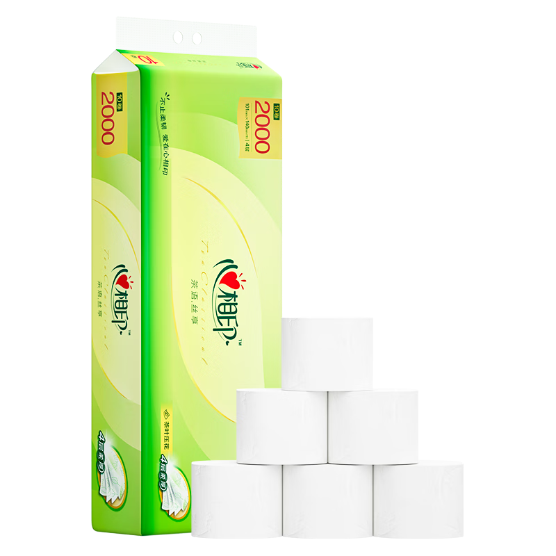 心相印 茶语 无芯卷纸 4层 200g*10卷 18.9元(需用券)