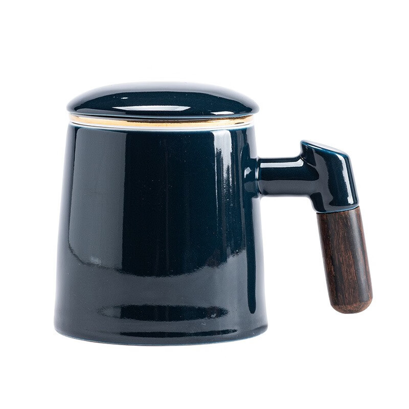 领匠 茶水分离茶杯陶瓷马克杯 400mL 39.9元（需用券）