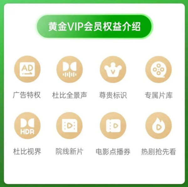 iQIYI 爱奇艺 黄金会员年卡