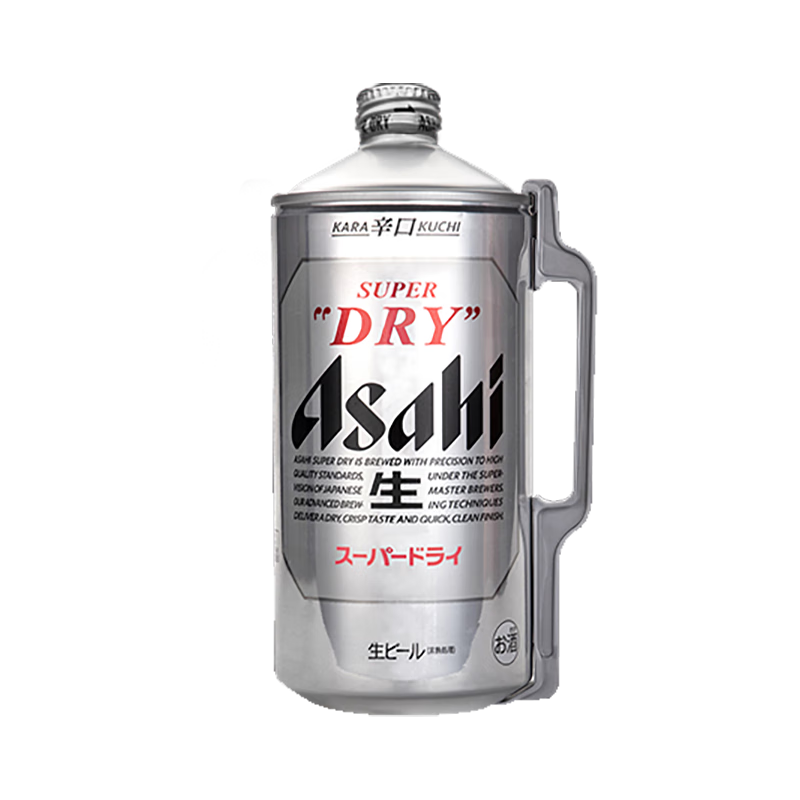 京东百亿补贴：Asahi 朝日 超爽 啤酒 2L 单桶装 95元 包邮