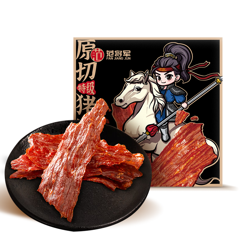 再补货：范将军猪肉脯 靖江特产肉干肉脯 原切特级 【原味】 10.9元
