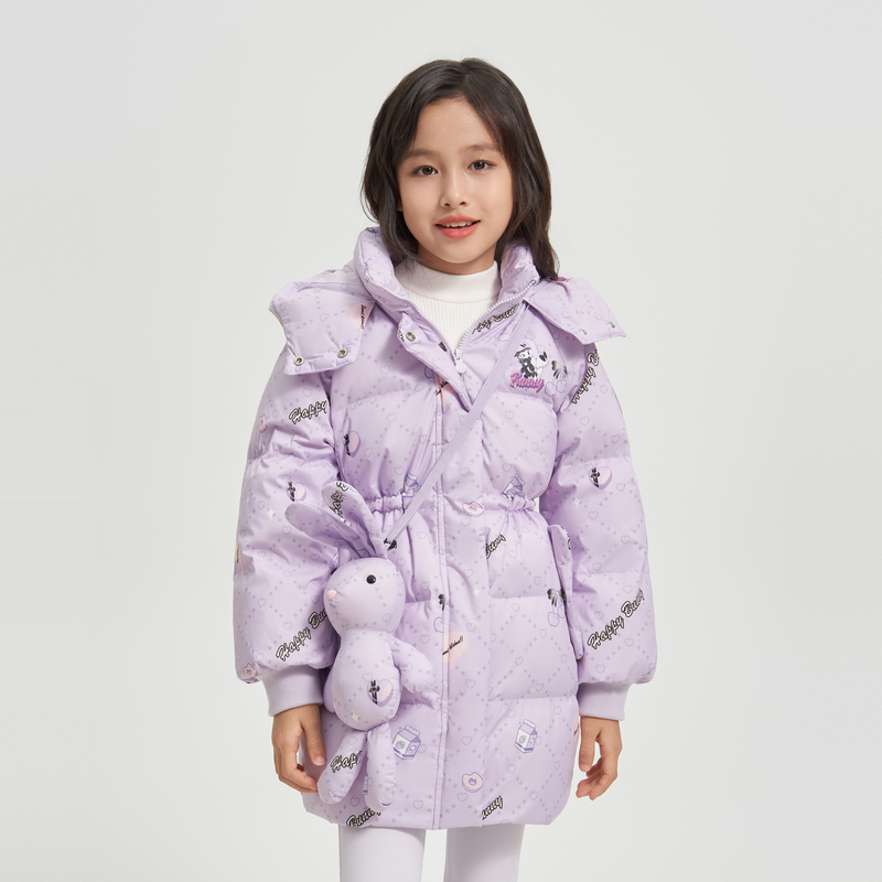 波司登 羽绒服女童 洋气免洗耐脏中长款童装冬装外套厚 339元(需用券)