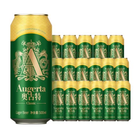 Augerta 青岛啤酒 一厂高端精酿 500mL*18罐+赠奥古特330*6瓶 121.49元（需用券）