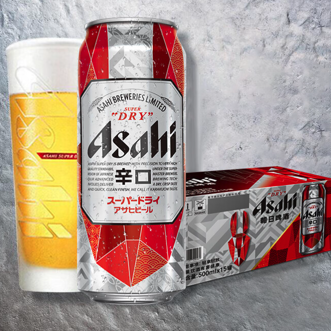 Asahi 朝日啤酒 朝日 超爽生啤 500ml*18罐 74元（需用券）