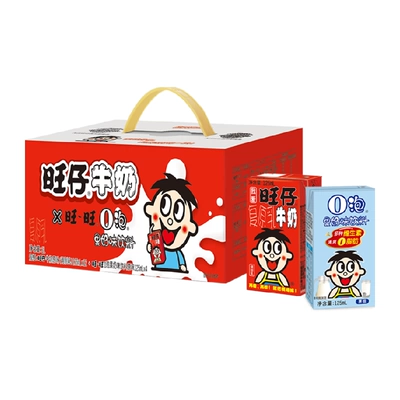 旺仔牛奶+O泡果奶组合礼盒 16盒 21.8元+3.85元淘金币