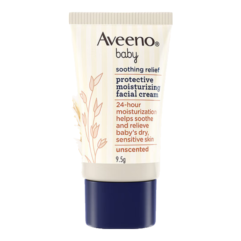 Aveeno 艾惟诺 婴儿舒缓柔嫩防护保湿面霜 9.5g9.5g旅行装 6.9元+2.9元凑单品（需