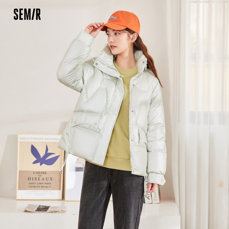 Semir 森马 棉服男宽松格纹潮酷印花冬季立领 89元（需用券）